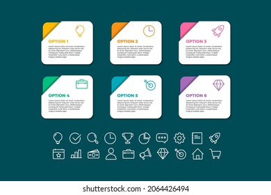 list infographic template design . option infographic template design,business infographic concept for presentations, banner, workflow layout, process diagram, flow chart and how it work
