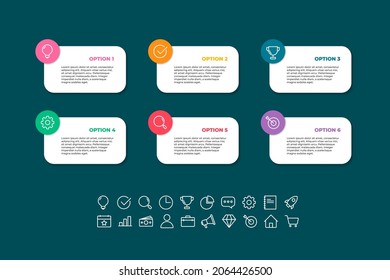 list infographic template design . option infographic template design,business infographic concept for presentations, banner, workflow layout, process diagram, flow chart and how it work
