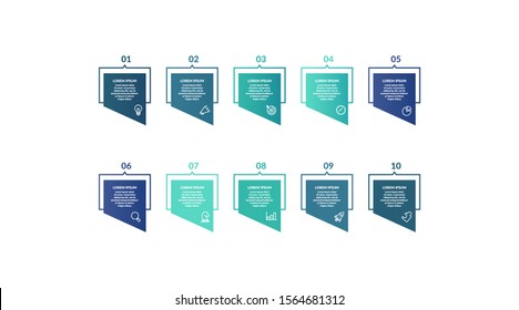 list infographic template design for presentation