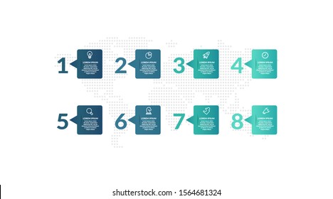 list infographic template design for presentation