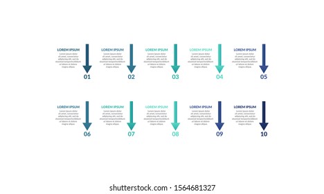list infographic template design for presentation