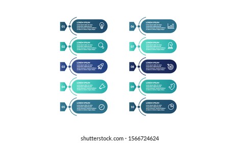 List Infographic Template Design For Presentation