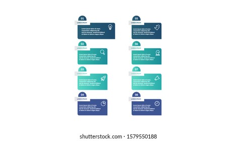 list infographic template design for presentation