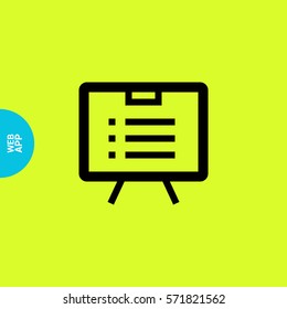 list isolated minimal icon. board line vector icon for websites and mobile minimalistic flat design.