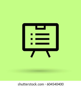 list isolated minimal icon. board line vector icon for websites and mobile minimalistic flat design.