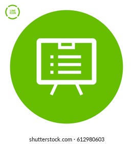 list isolated minimal icon. board line vector icon for websites and mobile minimalistic flat design.