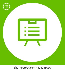 list isolated minimal icon. board line vector icon for websites and mobile minimalistic flat design.