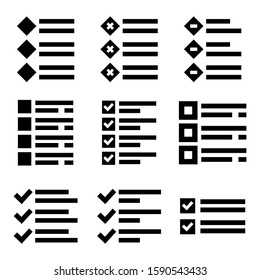 list item icon isolated sign symbol vector illustration - Collection of high quality black style vector icons
