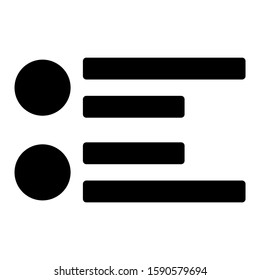 list item icon isolated sign symbol vector illustration - high quality black style vector icons
