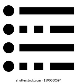 list item icon isolated sign symbol vector illustration - high quality black style vector icons
