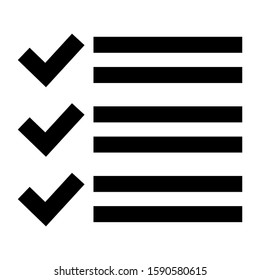 list item icon isolated sign symbol vector illustration - high quality black style vector icons
