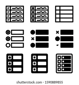 list item icon isolated sign symbol vector illustration - Collection of high quality black style vector icons
