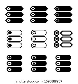 list item icon isolated sign symbol vector illustration - Collection of high quality black style vector icons
