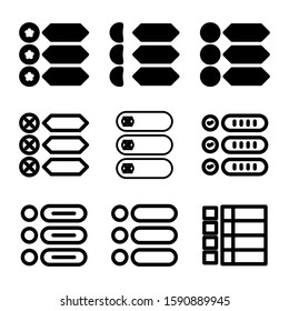 list item icon isolated sign symbol vector illustration - Collection of high quality black style vector icons
