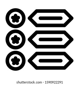 list item icon isolated sign symbol vector illustration - high quality black style vector icons
