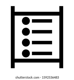 list item icon isolated sign symbol vector illustration - high quality black style vector icons
