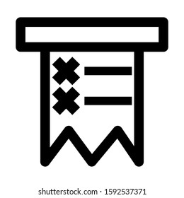 list item icon isolated sign symbol vector illustration - high quality black style vector icons
