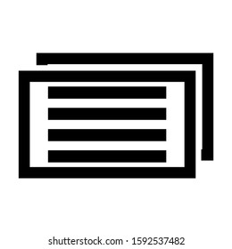 list item icon isolated sign symbol vector illustration - high quality black style vector icons
