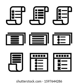 list item icon isolated sign symbol vector illustration - Collection of high quality black style vector icons
