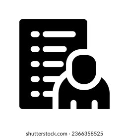 list job solid icon. vector icon for your website, mobile, presentation, and logo design.