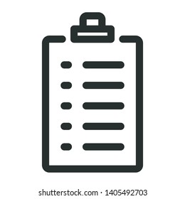 list of jobs - minimal line web icon. simple vector illustration. concept for infographic, website or app.