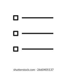 linha de lista com marca de lista de verificação para elemento de design