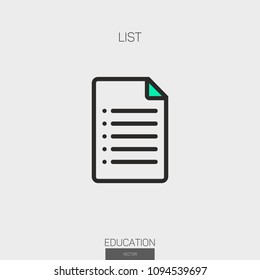 List line icon