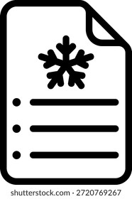 Vector de ilustración de icono de línea de lista