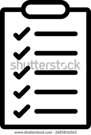List Line Icon Vector Design