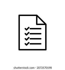 List, Menu, Checklist Icon . Vector Icon Design Element. Vector Icon Template Background
