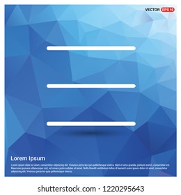 List Menu Icon - Free vector icon
