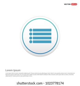 List, menu icon Hexa White Background icon template
