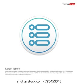 List, menu icon White Background icon template