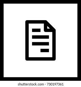 List minimal vector icon. Blank flat line icon for websites and mobile minimalistic flat design.