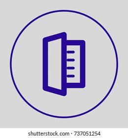 List minimal vector icon. Blank flat line icon for websites and mobile minimalistic flat design.