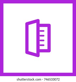 List minimal vector icon. Blank flat line icon for websites and mobile minimalistic flat design.