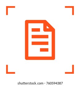 List minimal vector icon. Blank flat line icon for websites and mobile minimalistic flat design.