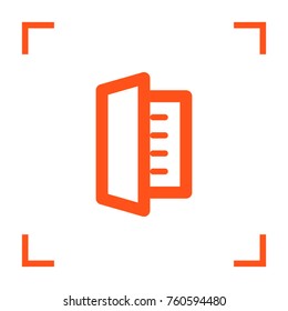 List minimal vector icon. Blank flat line icon for websites and mobile minimalistic flat design.