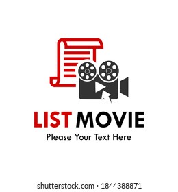 List Movie Logo Template Illustration