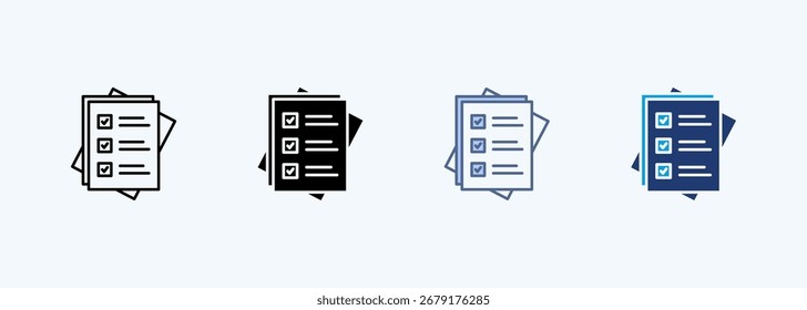 List Multiple Style Icon Collection