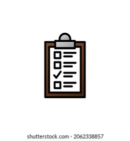 Ilustración de vectores de iconos de color de contorno