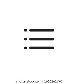 List Outline Icon Style for Web User Interface