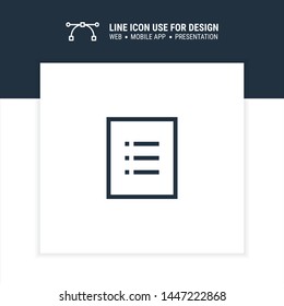 list paper icon design vector illustration