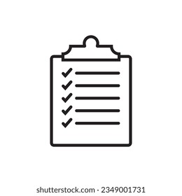 list paper icon vector template illustration logo design