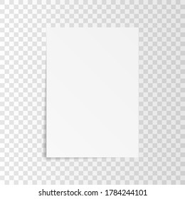 List paper on transparent background