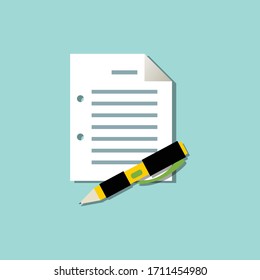 List Pen Business Icon Vector Stock Vector (Royalty Free) 1711454980 ...