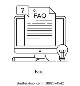 A list of questions said to be frequently asked, FAQ