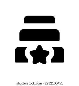 List rearrange as a priority icon (vector illustration)