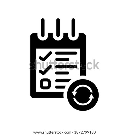 List refresh icon.plan,task,document (vector illustration)