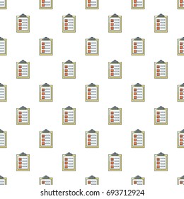 List of repair works pattern in cartoon style. Seamless pattern vector illustration